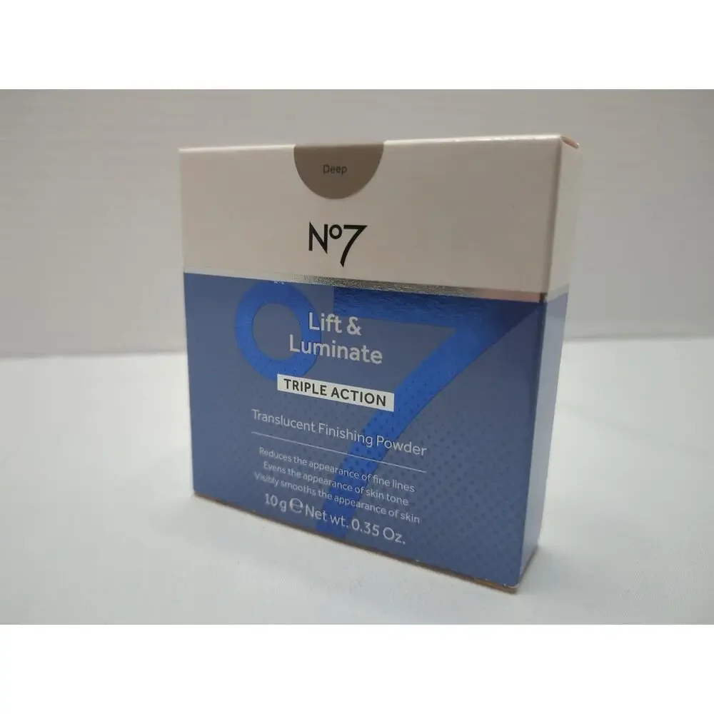 No7 Lift & Luminate Triple‎ Action Translucent Finishing Powder .35 Oz DEEP New
